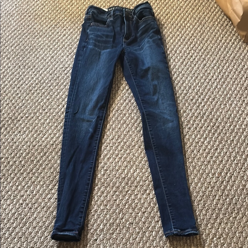American Eagle Outfitters Dark Blue Skinny Jeans